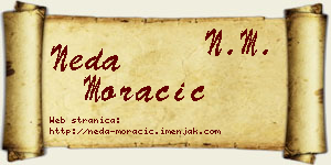 Neda Moračić vizit kartica